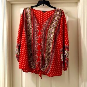 West Kei tie front blouse from Stitch Fix